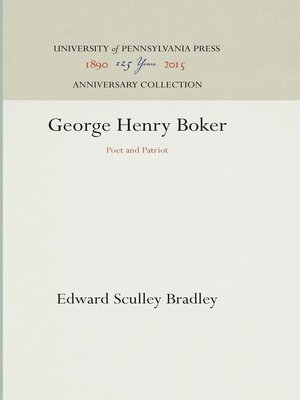 cover image of George Henry Boker